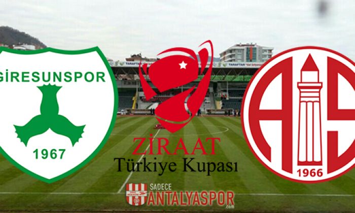 Giresunspor – Antalyaspor (Kadrolar)
