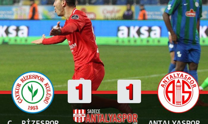 Çaykur Rizespor 1 – 1 Antalyaspor