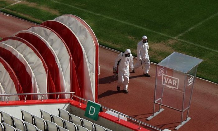 Antalya Stadyumu Dezenfekte Edildi