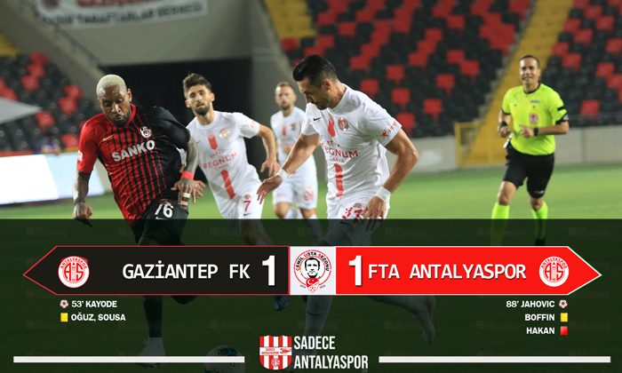 Gaziantep FK 1 – 1 FTA Antalyaspor