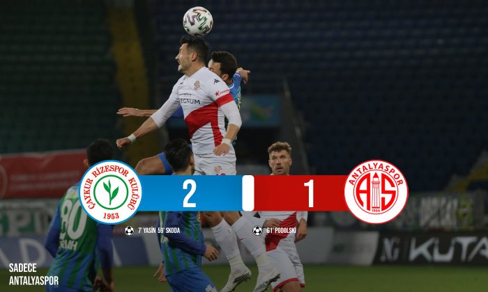 Çaykur Rizespor 2 – 1 Antalyaspor