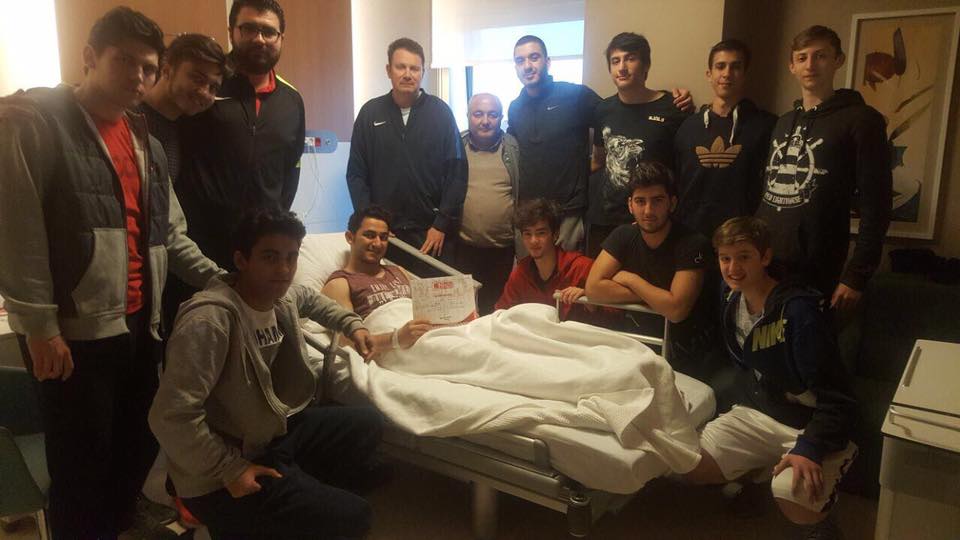 Genç Oyuncuya Geçmiş Olsun Ziyareti