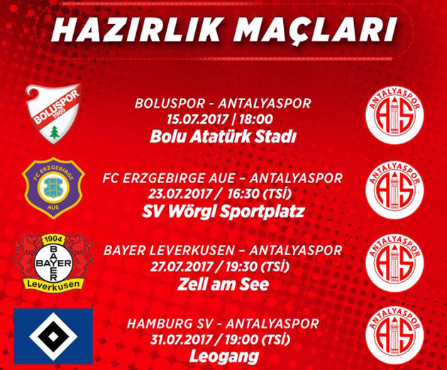 Hazırlık Maçı Programları Belli Oldu