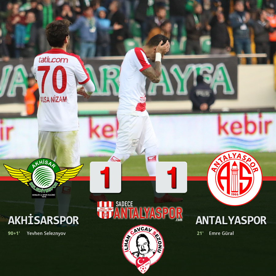 Akhisarspor 1-1 Antalyaspor