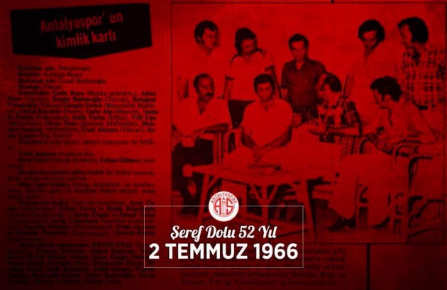 Antalyaspor Kulübünden 52. Yıl Mesajı