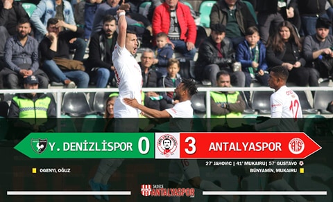 Yukatel Denizlispor 0 – 3 Antalyaspor
