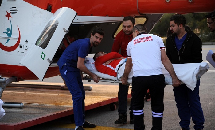 Jahovic Ambulans Helikopterle Antalya’ya Getirildi