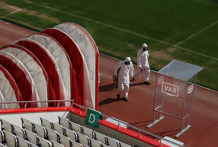Antalya Stadyumu Dezenfekte Edildi