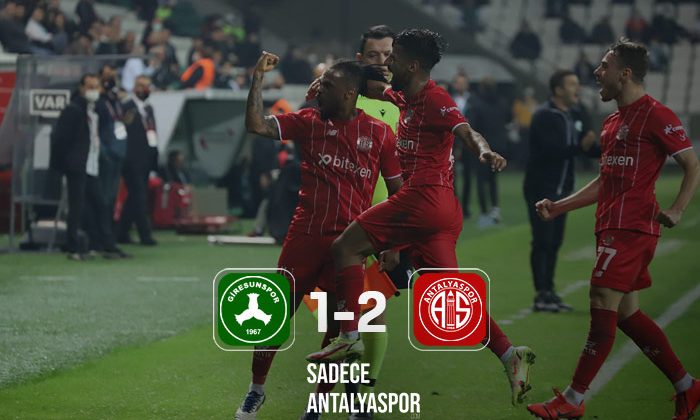 GZT Giresunspor 1 – 2 Antalyaspor