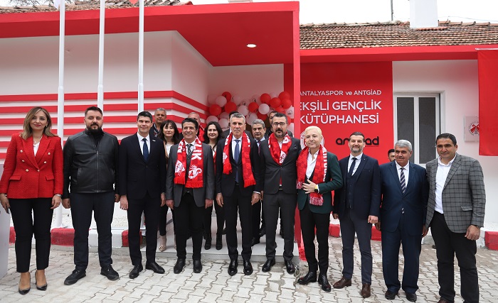 Antalyaspor Ekşili Gençlik Kütüphanesi Açıldı