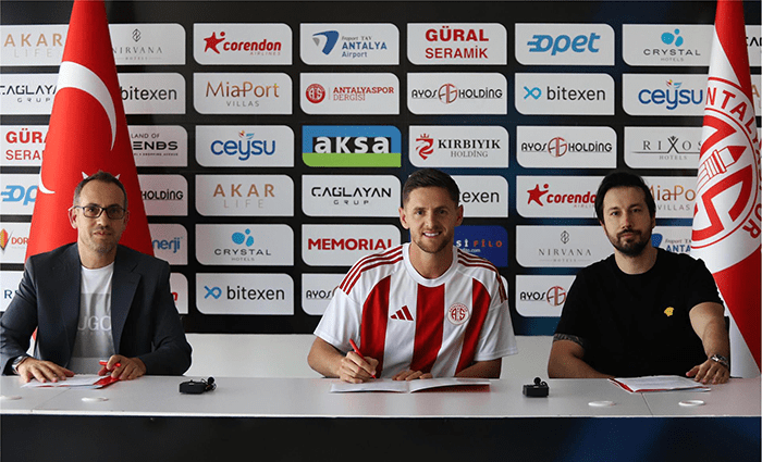 Antalyaspor Kenan Piric İle Sözleşme İmzaladı