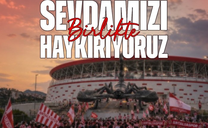Antalyaspor’dan Taraftara Çağrı: “Sevdamızı Birlikte Haykırıyoruz”